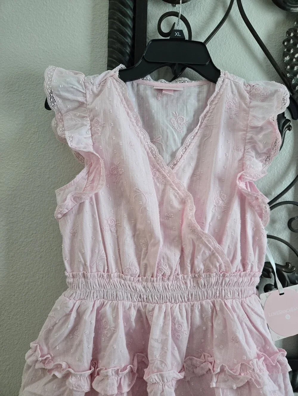 NWT Love Shack Fancy X Target Ruffle Tiered Bow Dress - Picture 2 of 7